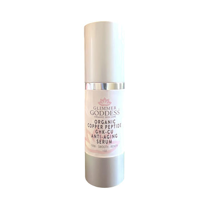 Glimmer Goddess Organic Copper Peptide Serum – GHK-Cu, Argireline, Hyaluronic Acid