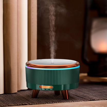 Gliship 500ml Essential Oil Diffuser – Green, Large Room Ultrasonic Diffuser with 7 LED Colors