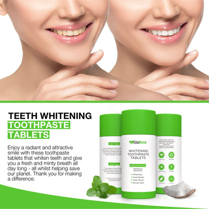 GloBoid Nano Hydroxyapatite Toothpaste Tablets – 3 Month Refill, Zero Waste