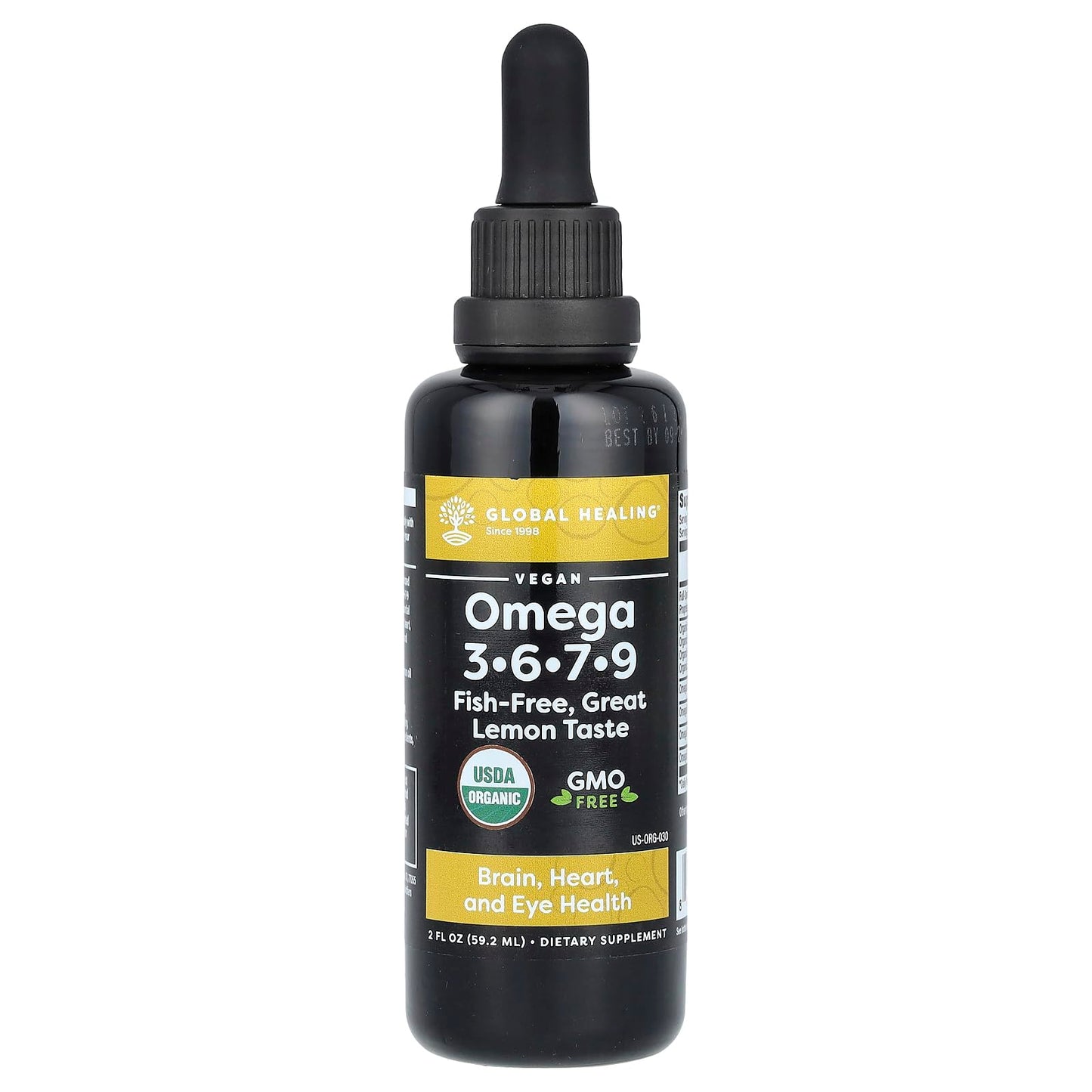 Global Healing Omega 3-6-7-9 Seaberry CO2 Extract - 2 oz, Fish-Free