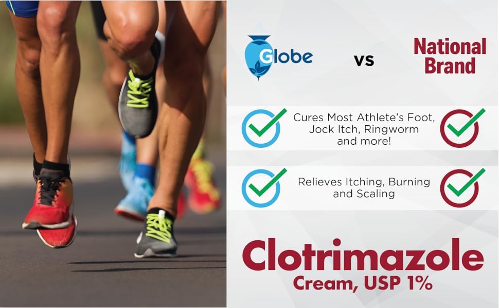 Globe 1% Topical Clotrimazole Solution 10ml – Fast-Acting Relief for Athlete’s Foot, Jock Itch, Ringworm
