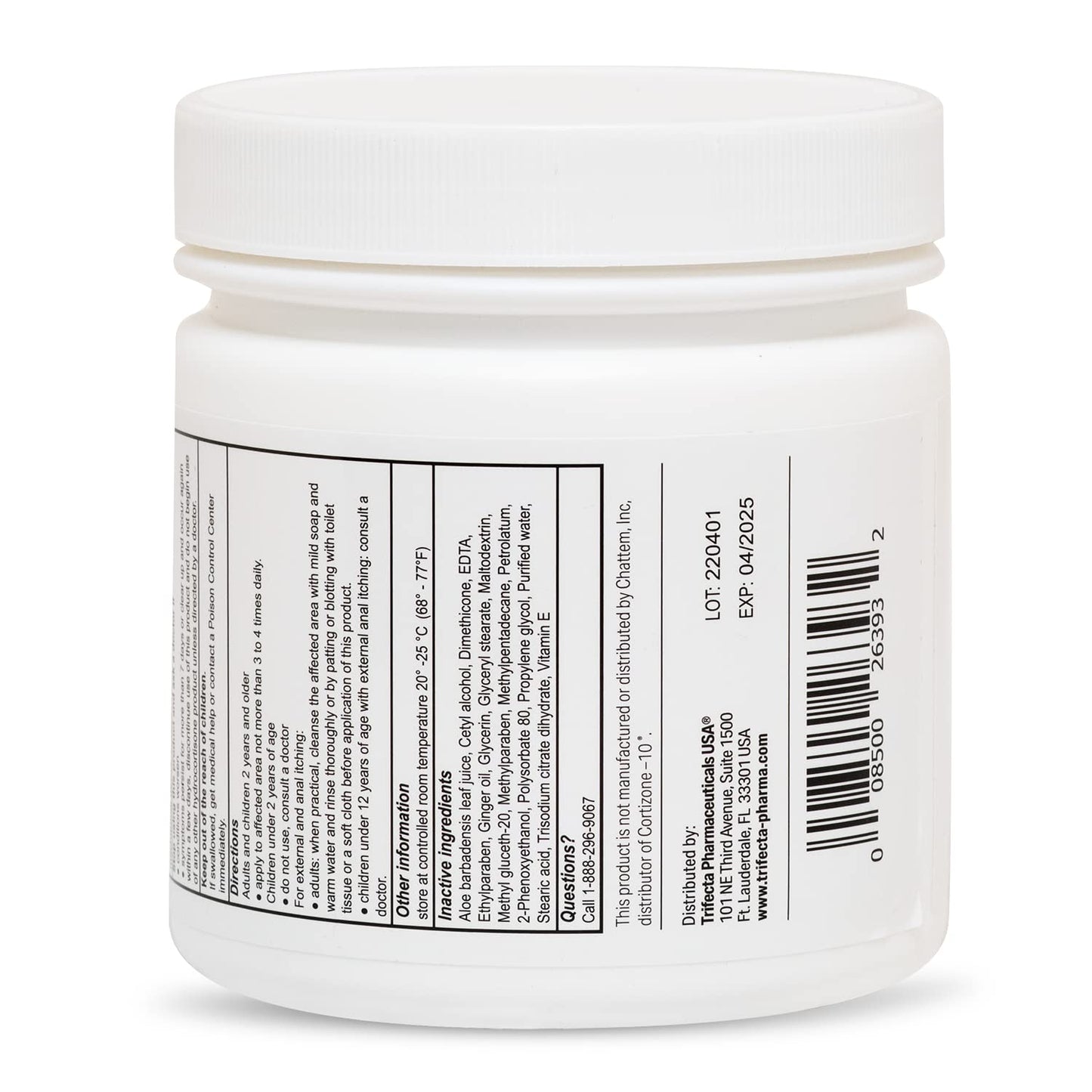 Globe Hydrocortisone 1% Cream with Aloe – 16 oz Jar (Pack of 2) | Maximum-Strength Anti-Itch Relief