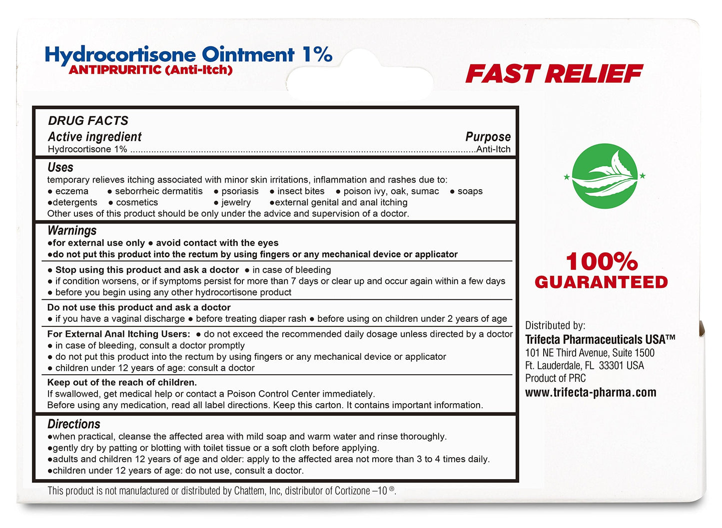 Globe (4 Pack) Hydrocortisone 1% Cream with Aloe | Instant Itch Relief