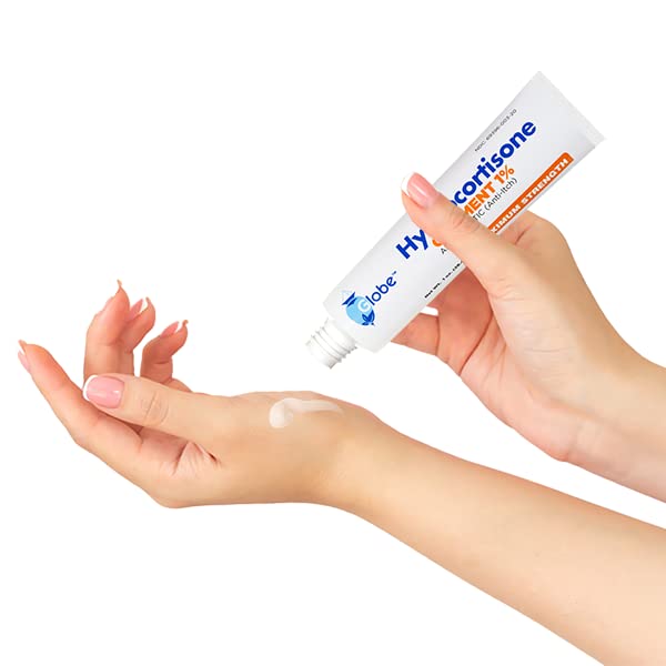 Globe (4 Pack) Hydrocortisone 1% Ointment – Maximum-Strength Anti-Itch for Itch, Rash & Insect Bites