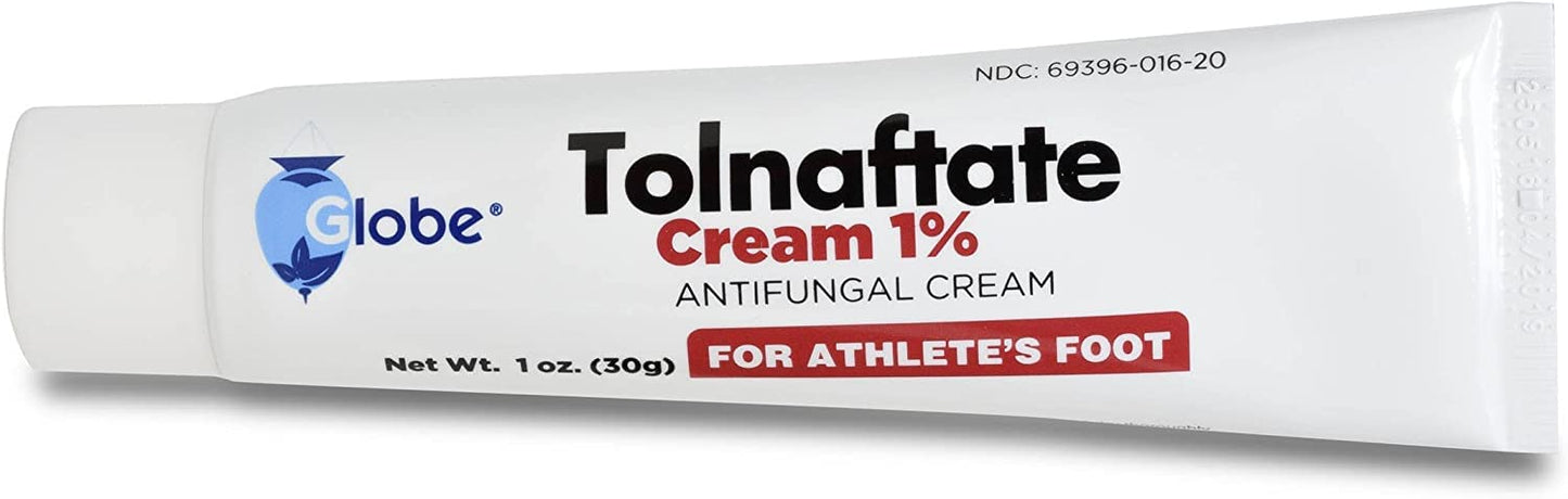 Globe Tolnaftate 1% Cream 6 Pack | Antifungal Treatment for Athlete's Foot & Ringworm | Globe Pharmacy