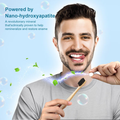 GlorySmile Toothpaste Tablets – Nano Hydroxyapatite with Probiotics, Fluoride-Free, Plastic-Free, Mint – 62ct Eco & Travel Friendly