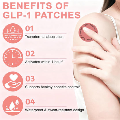 90pcs GLP-1 Patches - Body Care Balance | Natural Gentle Hydrating Patch (Pink)
