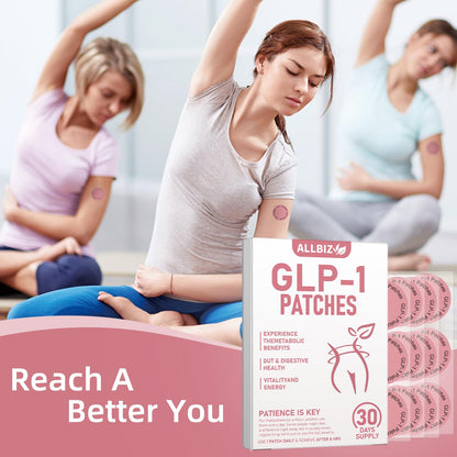 GLP-1 Patches | All Natural Formula | Berberine, Pomegranate, Green Tea, L-Glutamine | New & Improved Kind of GLP-1 Patches | 30 Count