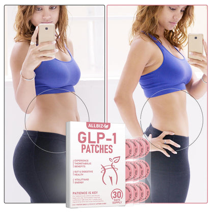GLP-1 Patches | All Natural Formula | Berberine, Pomegranate, Green Tea, L-Glutamine | New & Improved Kind of GLP-1 Patches | 30 Count