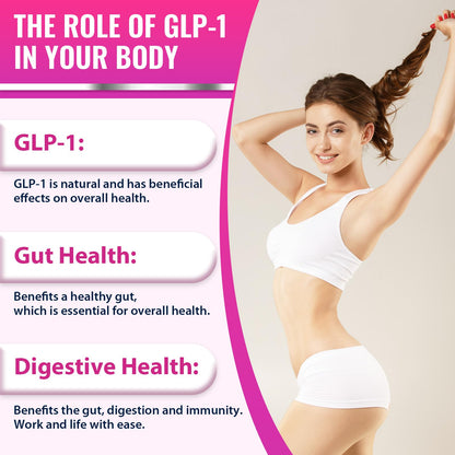 GLP ONE Supplement for Women & Men, GLP ONE Supplements Women, Probiotics with Akkermansia Probiotic, Natural GLP ONE for Immune, Digestion, Gut, GLP ONE Levels and Overall Health, Vegan - 60 Capsules