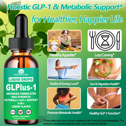 GLP-1 Liquid Drops — 6x Stronger Than Capsules | 9-in-1 GLP-1 Support