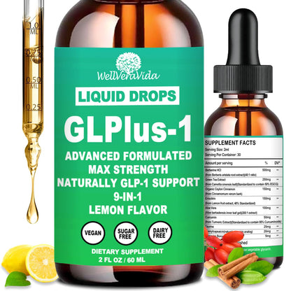 GLP-1 Liquid Drops — 6x Stronger Than Capsules | 9-in-1 GLP-1 Support
