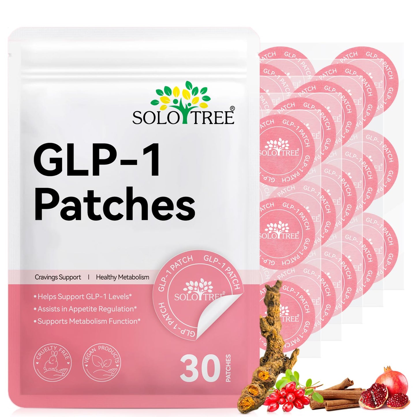GLP-1 Patches for Women – 30 Count, Natural Ingredients
