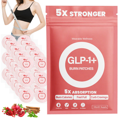 GLP1 Patches - Unisex, Natural Ingredients, Berberine, Cinnamon, Green Tea, Pomegranate | 30 Patches