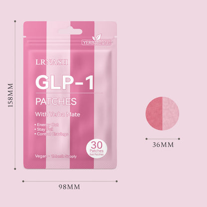 GLP-1 Patches with Yerba Mate for Men and Women – 2 Count (Pack of 30) | 60 Days Supply
