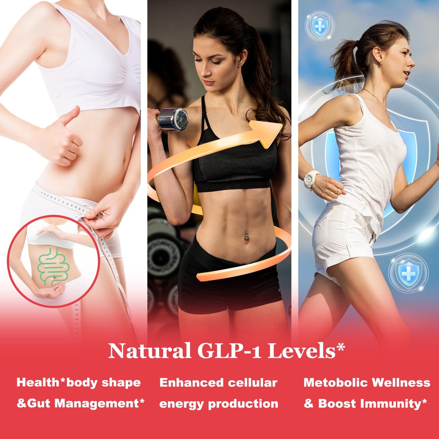 GLP-1 Probiotic Gummies for Weight Management | Akkermansia, Berberine, Cinnamon & Green Tea