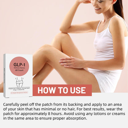 GLP-1 Support Patches for Women – 60 Count Patch Cosmetic – Natural Ingredients Patch (Pack of 1)