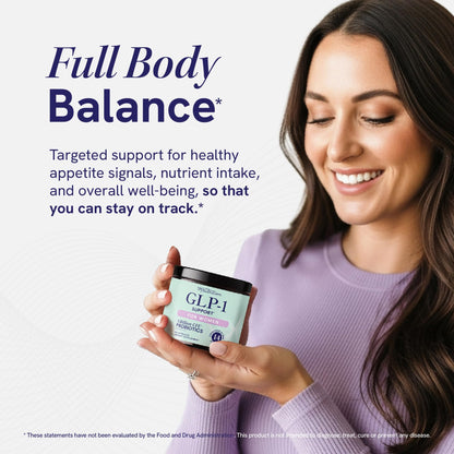 GLP-1 Support for Women | Nutritional Support with Probiotics, Berberine, Cinnamon & More | GLP 1 Supplement for Healthy GLP1 Activity, Digestive Health & Metabolic Balance | Non-GMO | 60 Ct.