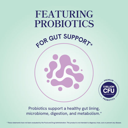 GLP-1 Support for Women | Nutritional Support with Probiotics, Berberine, Cinnamon & More | GLP 1 Supplement for Healthy GLP1 Activity, Digestive Health & Metabolic Balance | Non-GMO | 60 Ct.