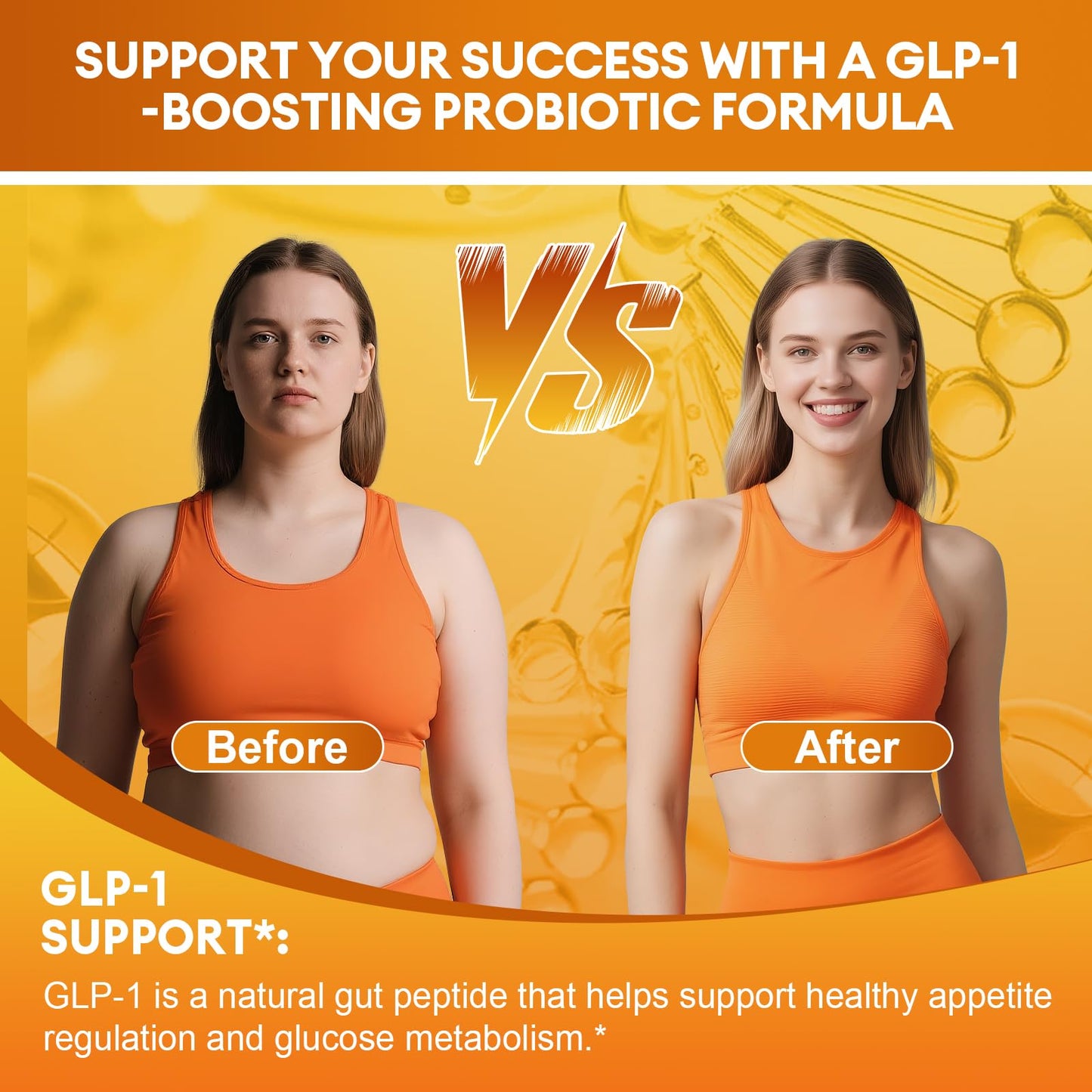GLP-1 Supplement for Women and Men | Hunger & Metabolism Support - Probiotic, Prebiotic, Berberine, Chromium, Vitamin D3, Digestive Enzymes (120 Capsules)