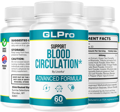 (3 Pack) GLPro Capsules – GL Pro Support & Blood Balance Formula | Premium Multivitamin 180 Capsules