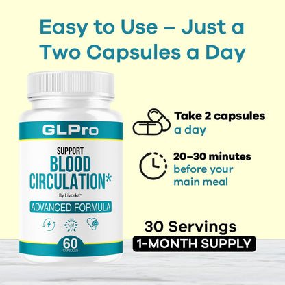 (3 Pack) GLPro Capsules – GL Pro Support & Blood Balance Formula | Premium Multivitamin 180 Capsules