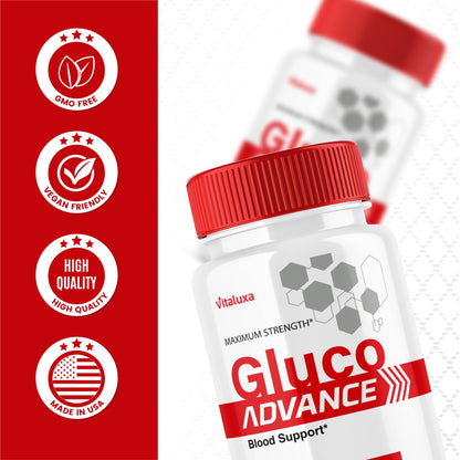 Gluco Advance Capsules (2 Pack) – Blood Support & Joint Health, 120 Ct
