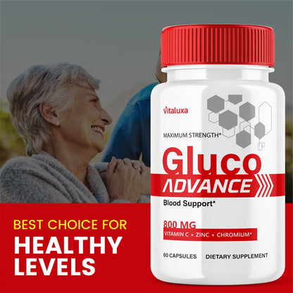 Gluco Advance Capsules (2 Pack) – Blood Support & Joint Health, 120 Ct