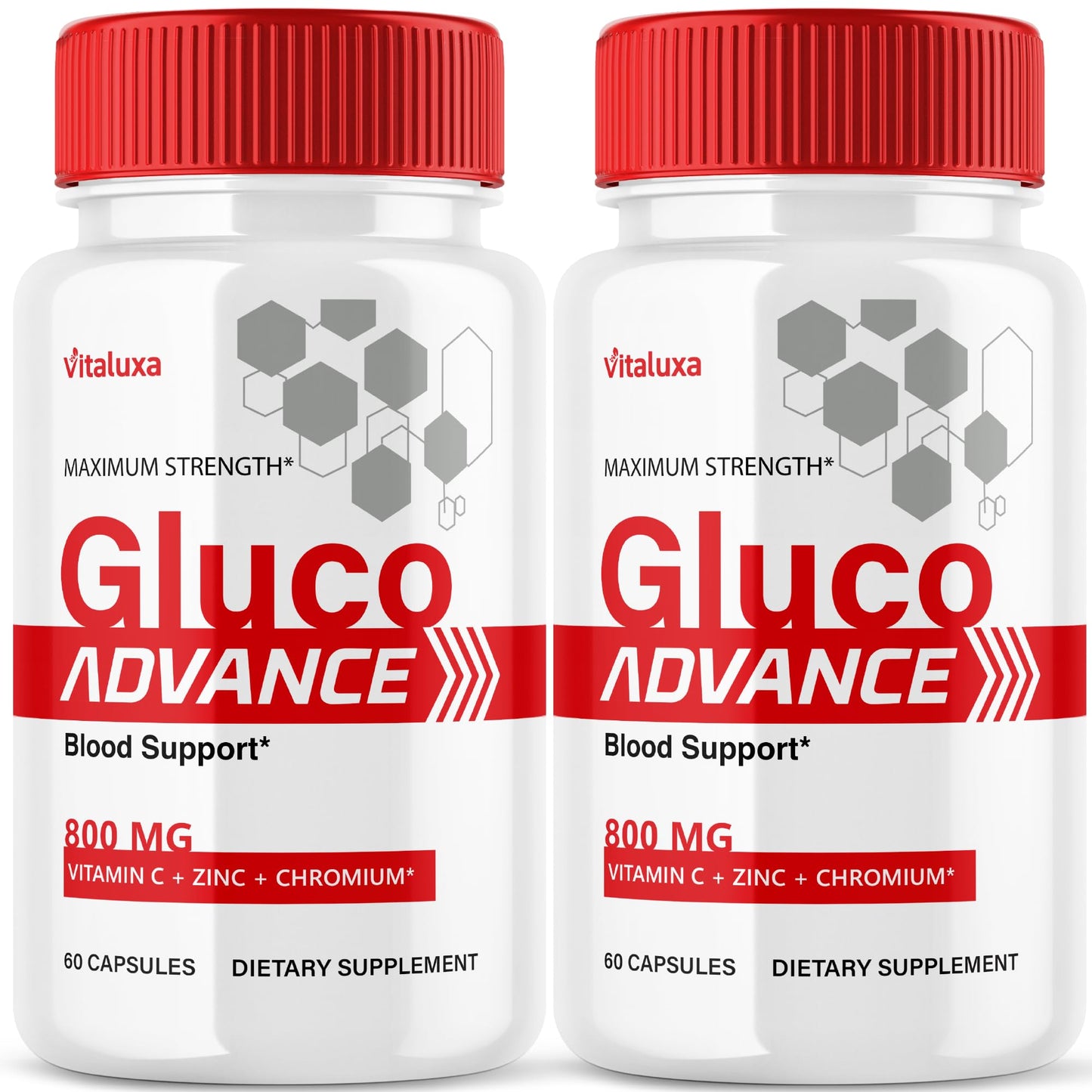 Gluco Advance Capsules (2 Pack) – Blood Support & Joint Health, 120 Ct