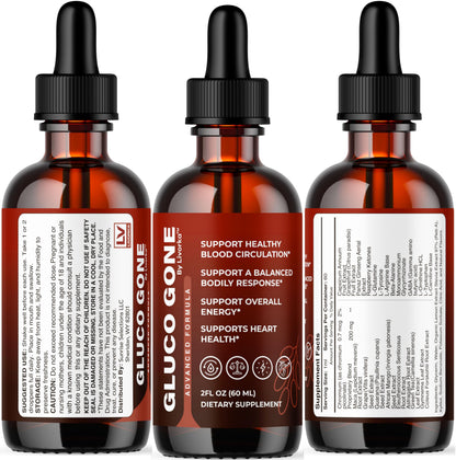 Gluco Gone Drops 2 Pack – Premium All-Natural Liquid Drops
