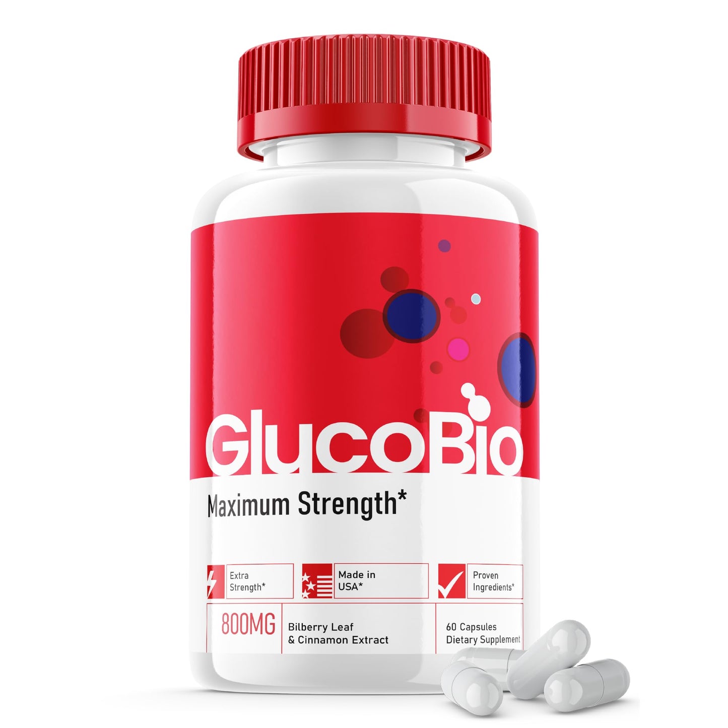 Glucobio Capsules – Official Gluco Bio Support Supplement (60 Capsules)
