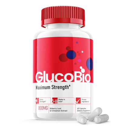 Glucobio Capsules – Official Gluco Bio Support Supplement (60 Capsules)