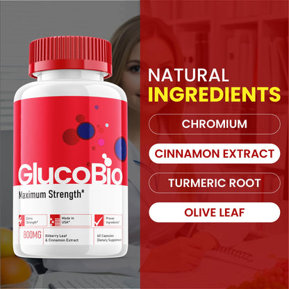 Glucobio Capsules – Official Gluco Bio Support Supplement (60 Capsules)