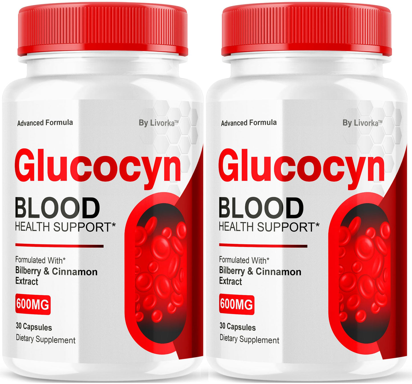 (2 Pack) Glucocyn Capsules – Glycogen Support, Official Glucocyn Supplement, 60 Capsules