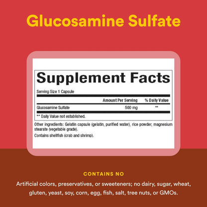 Natural Factors Glucosamine Sulfate 360 Capsules | Supports Joint Mobility, Cartilage & Connective Tissue