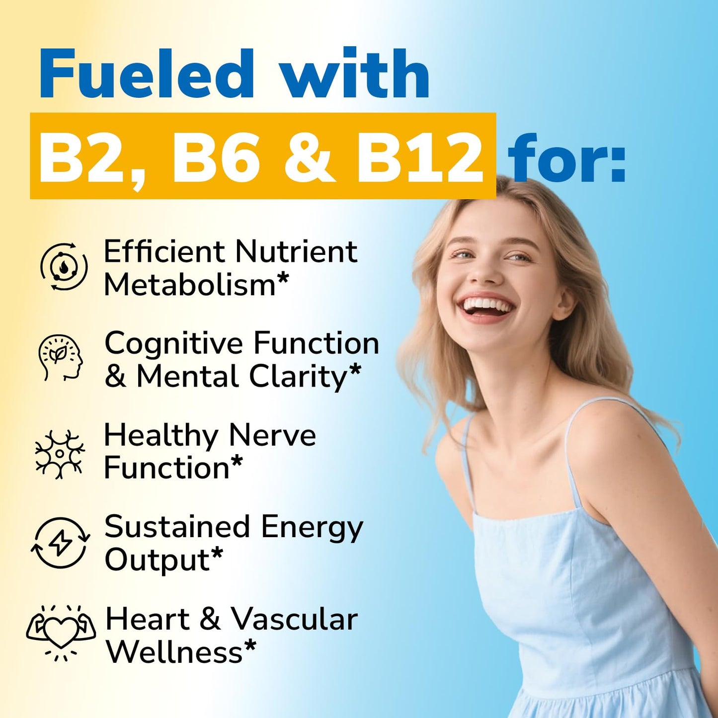 Mega Vitamin B1 500 mg with Benfotiamine – Vegan B-Complex (B1/B2/B6/B12) 120 Capsules