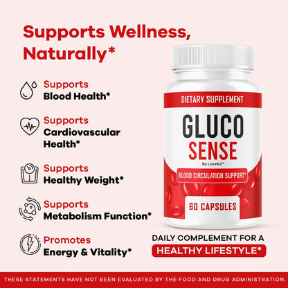 GlucoSense – Official GlucoSense Capsules | Maximum Strength 60 Capsules for 1 Month