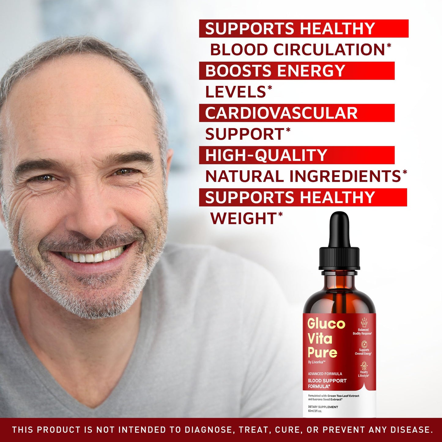 Glucovita Pure Drops – All Natural Gluco Vita Liquid Support (1 Month)