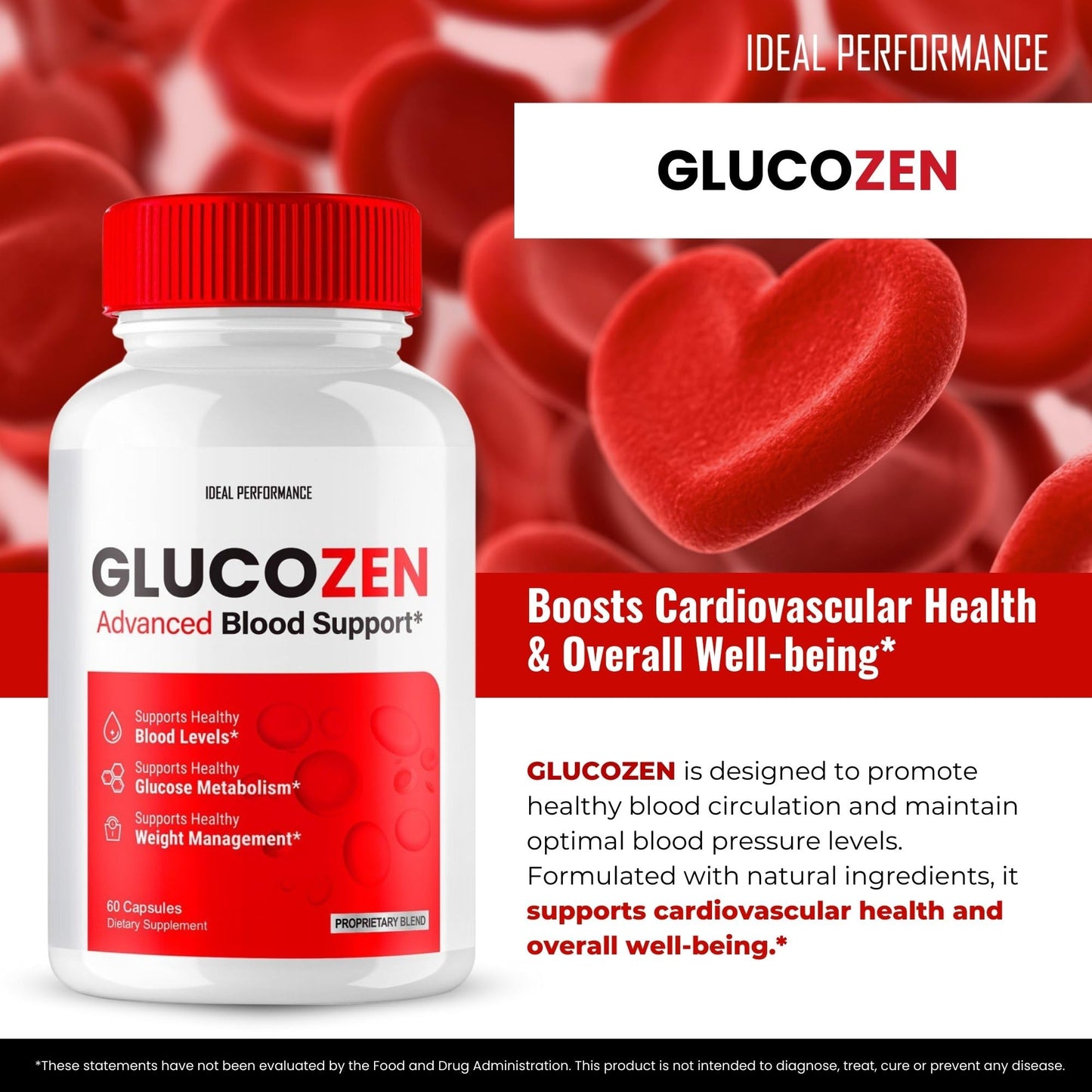 Glucozen Capsules – Maximum Strength, All Natural Formula – 2 Pack