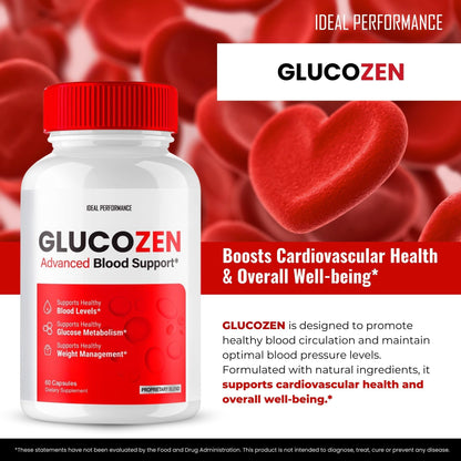 Glucozen Capsules – Maximum Strength, All Natural Formula – 2 Pack