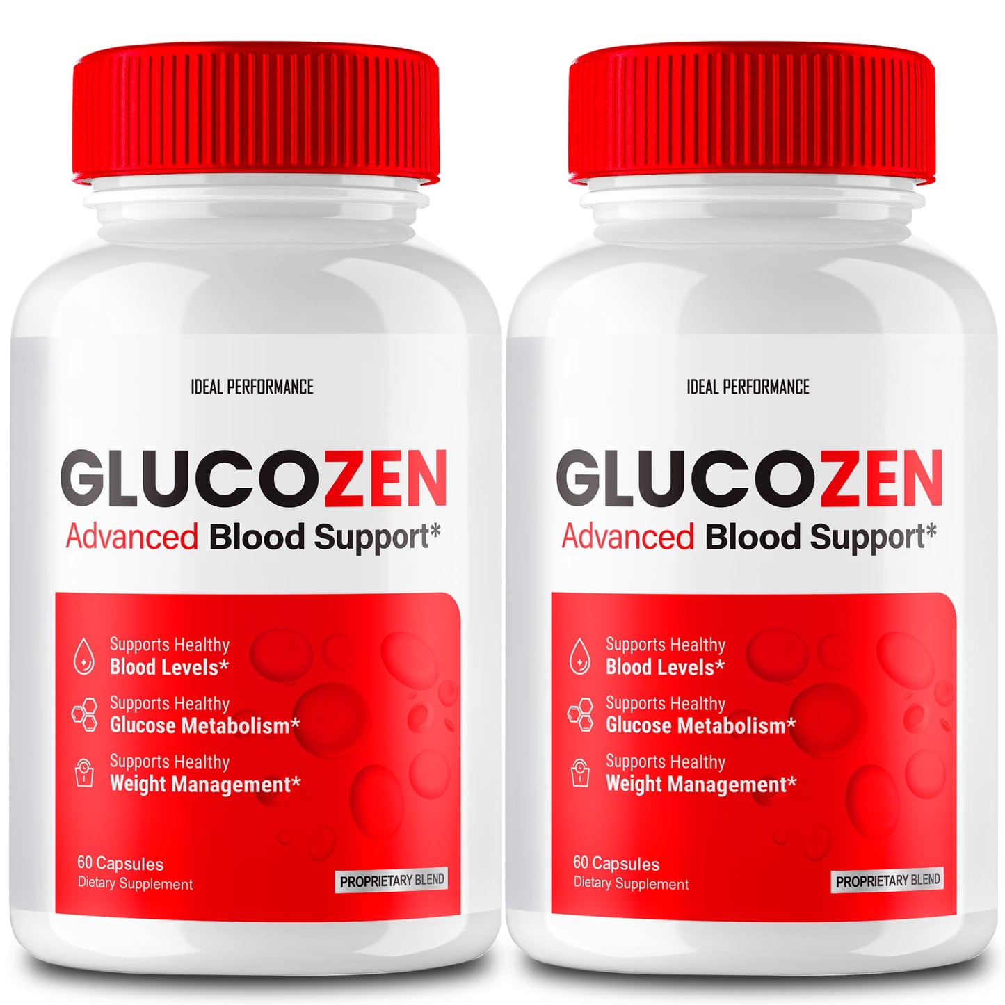 Glucozen Capsules – Maximum Strength, All Natural Formula – 2 Pack