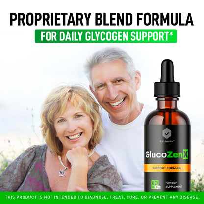 GlucoZenX Drops – Official GlucoZen X Liquid Drops | Premium All-Natural Daily Wellness (1 Month Supply)