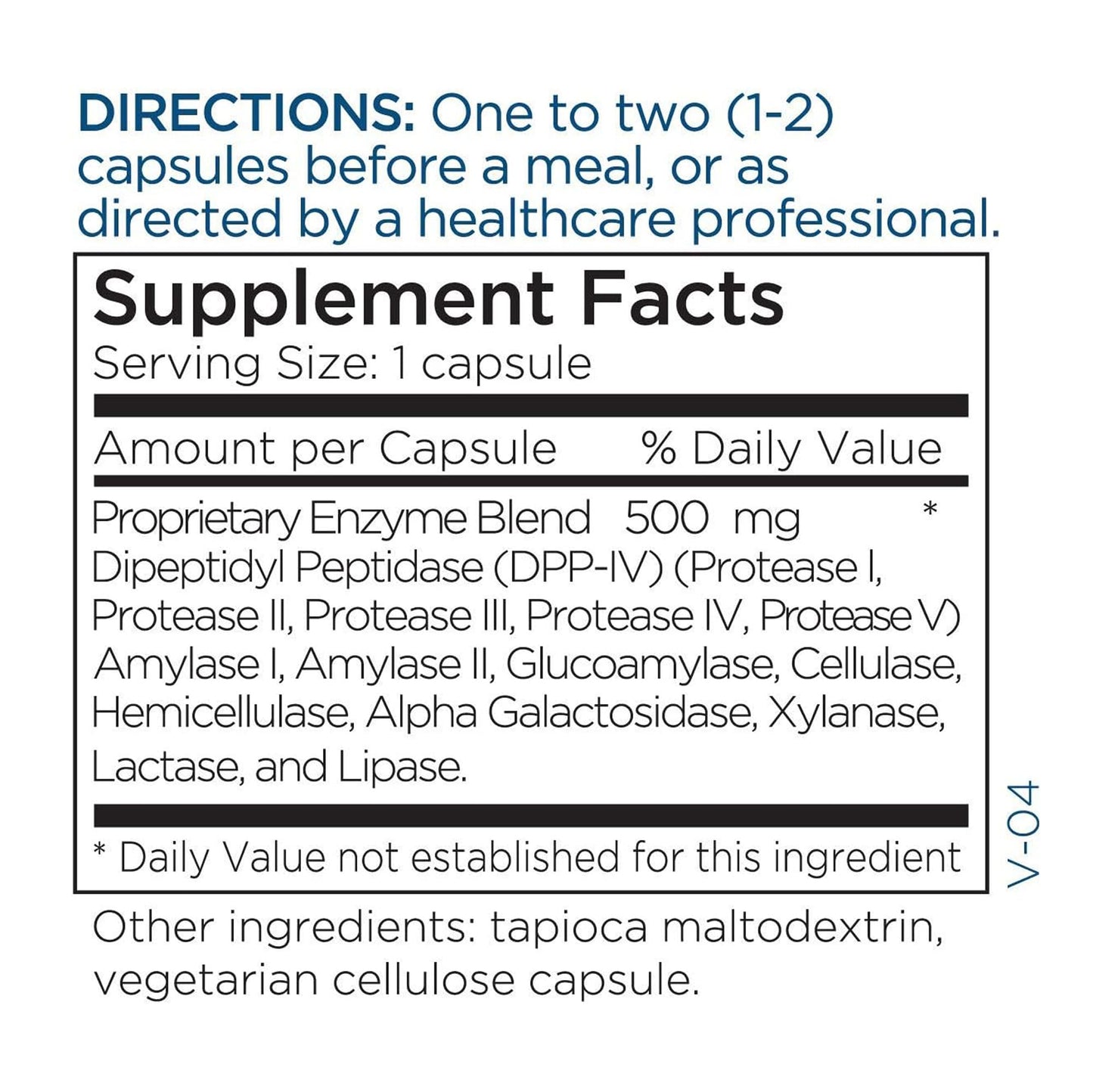 GluDaZyme DPP-IV Digestive Enzymes – Gluten & Dairy Support (60 Capsules)