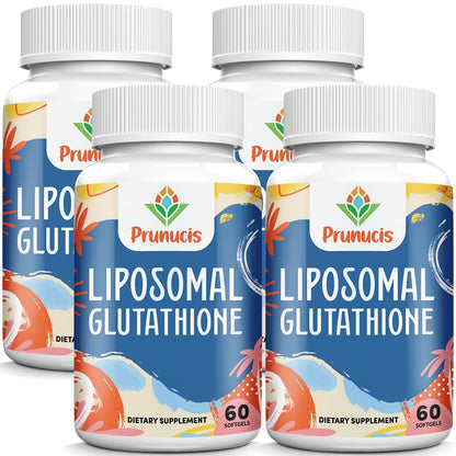 Prunucis 2400mg Liposomal Glutathione with Vitamin C, Milk Thistle & Alpha-Lipoic Acid – 240 Softgels