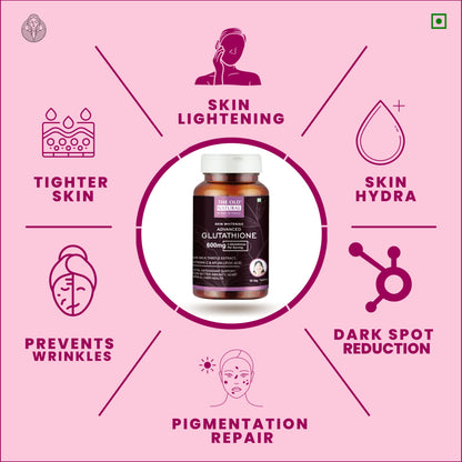The Old Natural Glutathione 600mg – 30 Veg Tablets with Vitamin C & E, Biotin, Grape Seed & Alpha Lipoic Acid