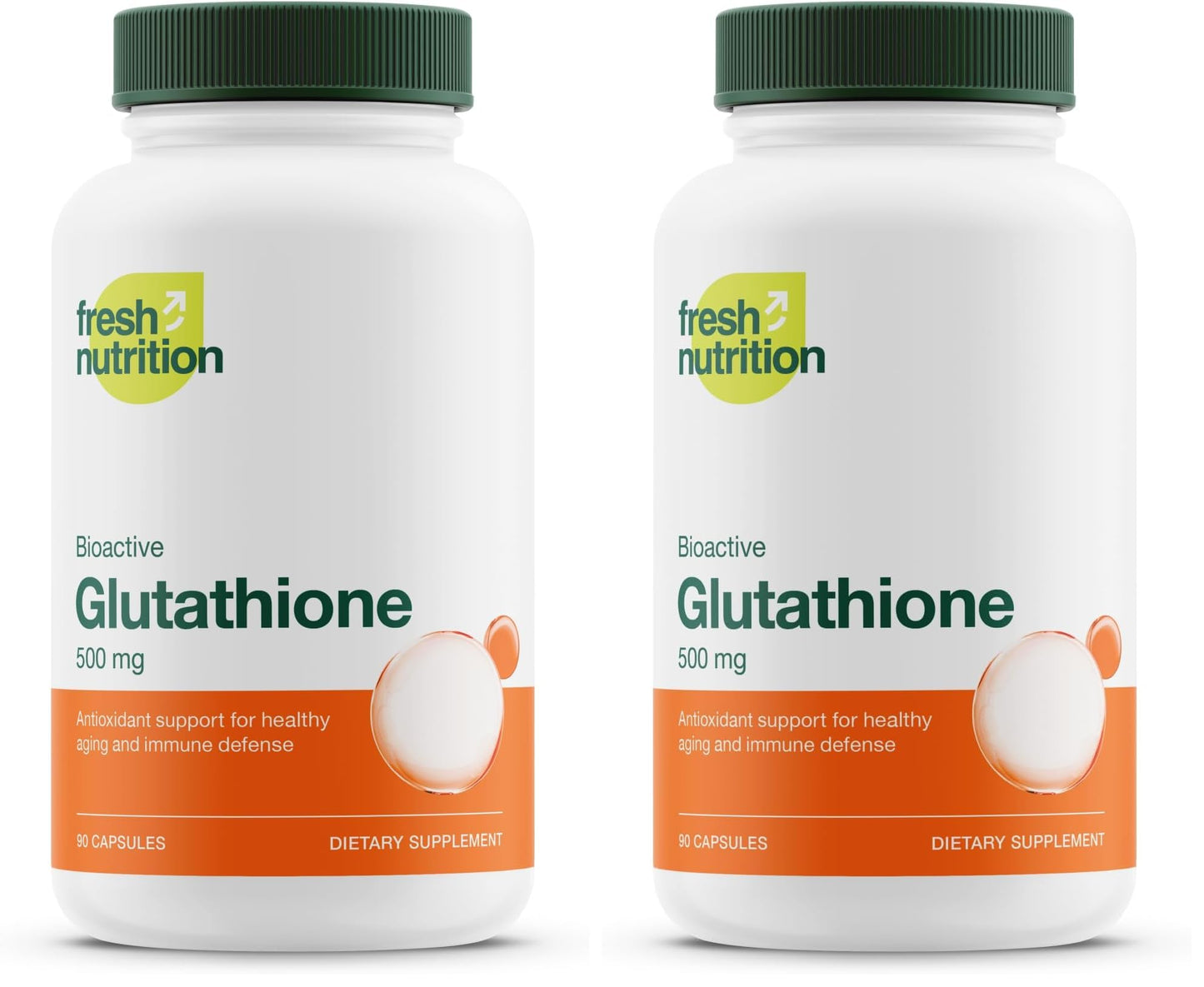 Glutathione Reduced Capsule | DNA Verified, Strongest Potency, Vegan & Non-GMO (Pack of 2)