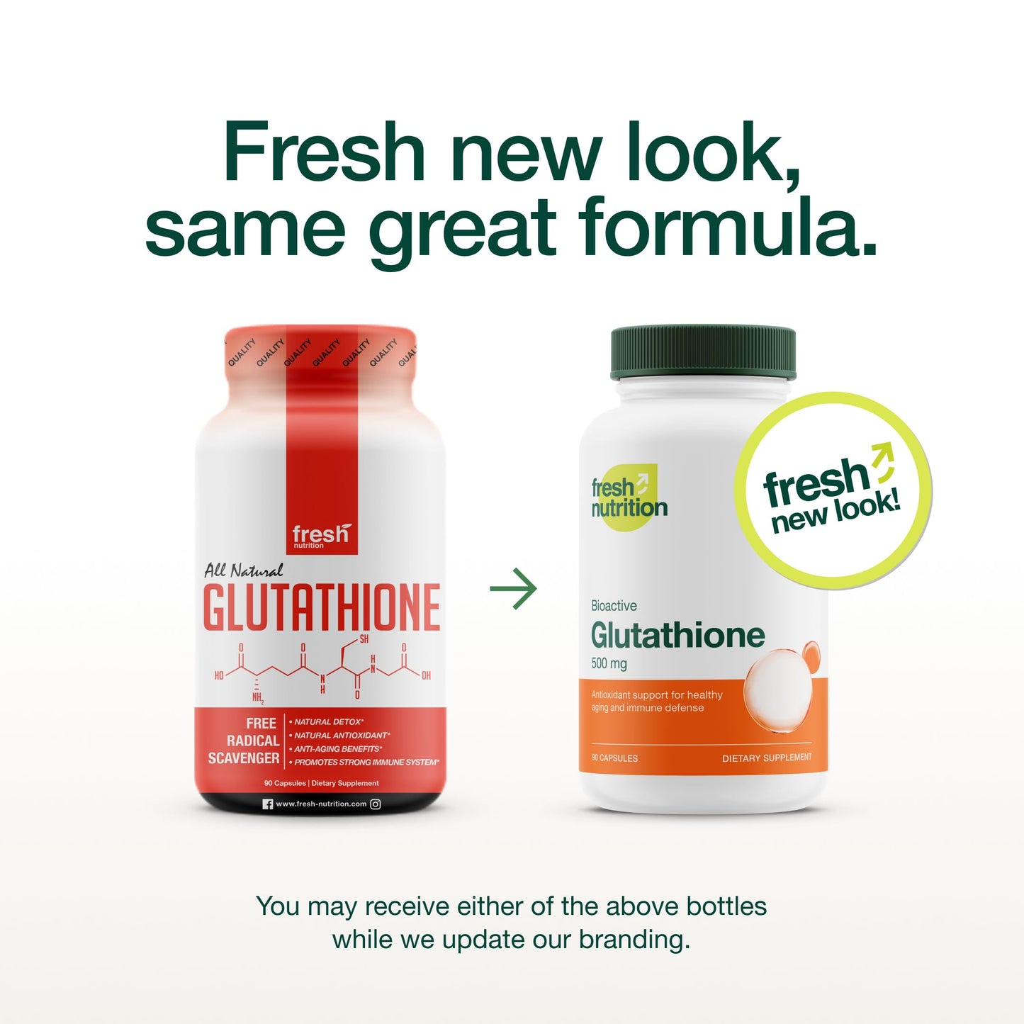 Glutathione Reduced Capsule | DNA Verified, Strongest Potency, Vegan & Non-GMO (Pack of 2)
