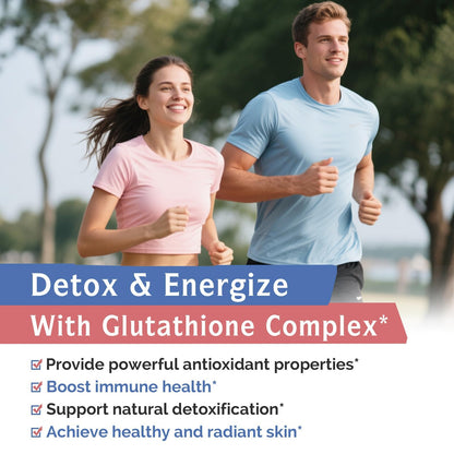 Innate Vitality Glutathione 500mg – Reduced Glutathione with Milk Thistle, Vitamin C, B Complex | 60 Capsules