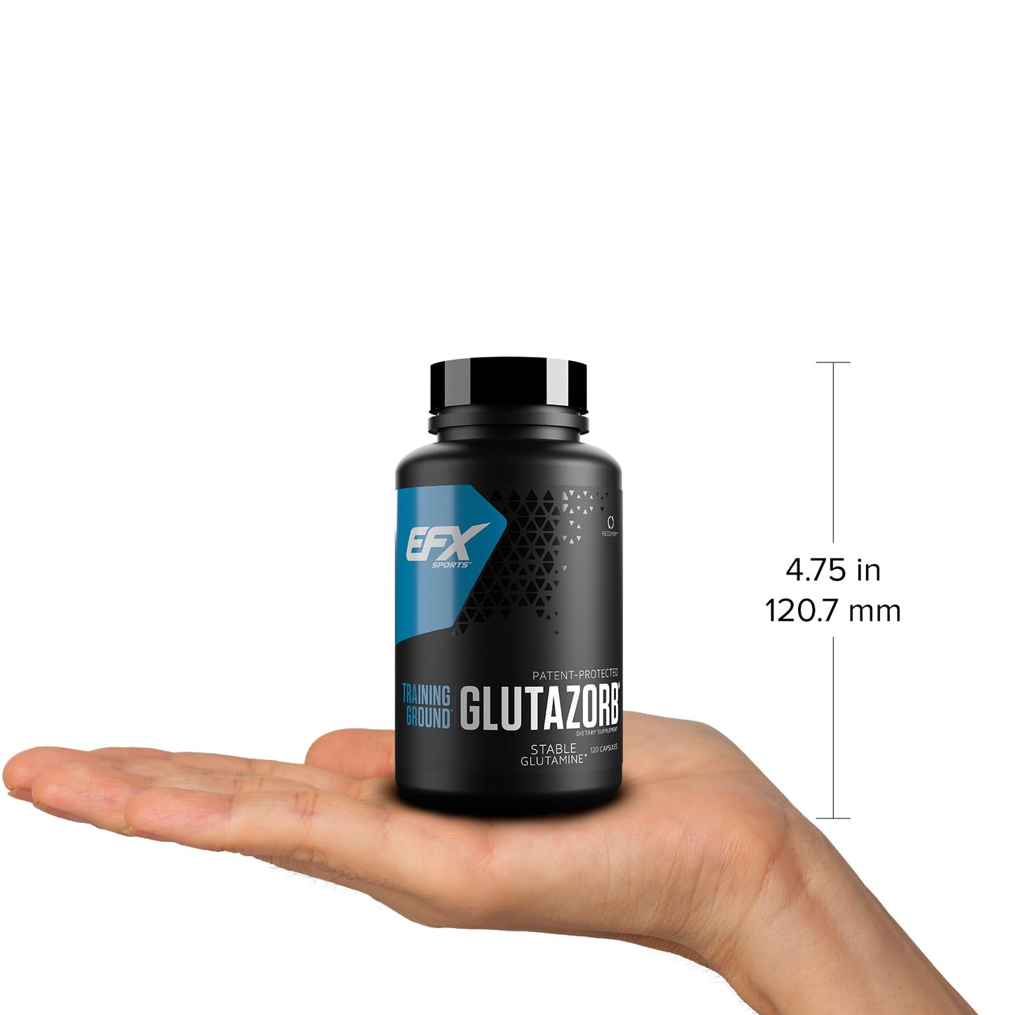 EFX Sports Training Ground Glutazorb Caps | pH-Correct Glutamine Pills | 60 Servings, 120 Capsules