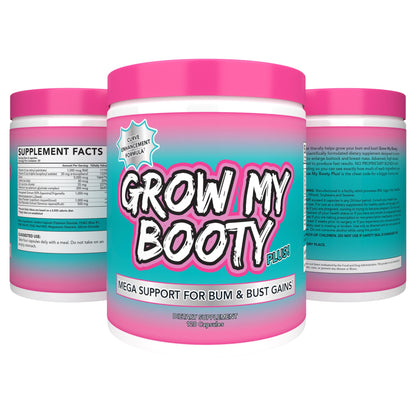 Grow My Booty Plus Butt Enhancement Pills — Mega Booty & Bust Growth | SPAZMATIC